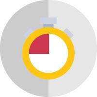 Stopwatch Flat Scale Icon vector