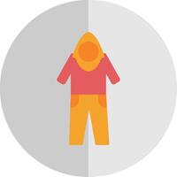 Coverall Flat Scale Icon vector