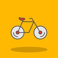 Bicycle Filled Shadow Icon vector