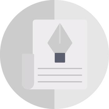 Document Flat Scale Icon vector