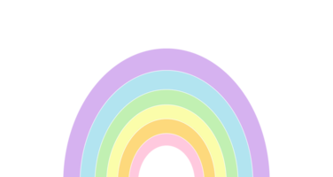 Pastel colored rainbow. Soft color background. png