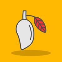 Mango Filled Shadow Icon vector