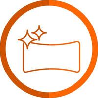 Soap Line Orange Circle Icon vector