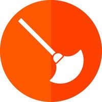 Duster Glyph Red Circle Icon vector