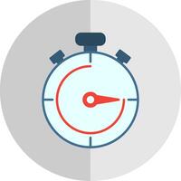 Stopwatch Flat Scale Icon vector