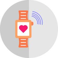 Smartwatch Flat Scale Icon vector