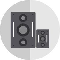 Speaker Flat Scale Icon vector