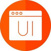 Ui Glyph Red Circle Icon vector