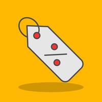 Percentage Filled Shadow Icon vector