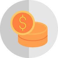 Costs Flat Scale Icon vector