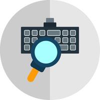 Keylogger Flat Scale Icon vector