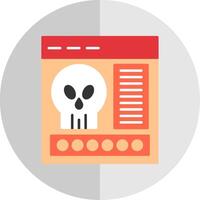 malware plano escala icono vector