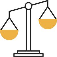 Unbalanced Skined Filled Icon vector