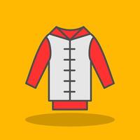 Pull Over Filled Shadow Icon vector