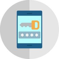 Password Flat Scale Icon vector