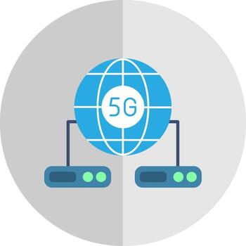 Big Data Flat Scale Icon vector