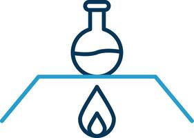 Burner Line Blue Two Color Icon vector