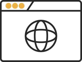 Website Design Skined Filled Icon vector
