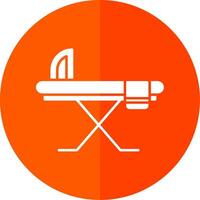Ironing Board Glyph Red Circle Icon vector