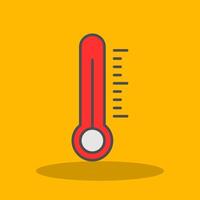 Thermometer Filled Shadow Icon vector