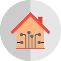 Smart Home Flat Scale Icon vector