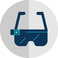 Ar Glasses Flat Scale Icon vector