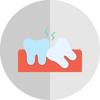 Wisdom Tooth Flat Scale Icon vector