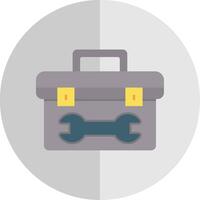 Tool Box Flat Scale Icon vector