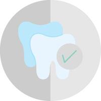 Dental Checkup Flat Scale Icon vector
