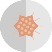 Sea Urchin Flat Scale Icon vector