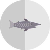 shark Flat Scale Icon vector