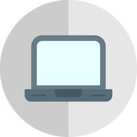 Laptop Flat Scale Icon vector