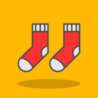 Socks Filled Shadow Icon vector