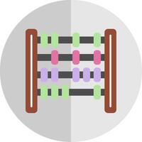 Abacus Flat Scale Icon vector