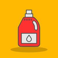 Detergent Filled Shadow Icon vector