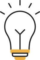 Idea Skined Filled Icon vector