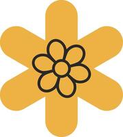 Gallardia Skined Filled Icon vector