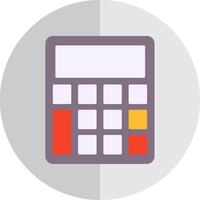 Calculator Flat Scale Icon vector