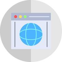 Browser Flat Scale Icon vector