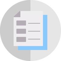 Document Flat Scale Icon vector