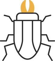 Beetle Skined Filled Icon vector