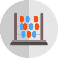 Abacus Flat Scale Icon vector