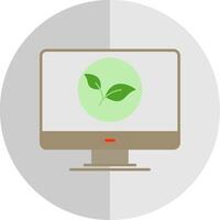 Leaves Flat Scale Icon vector