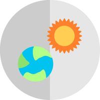 Earth Flat Scale Icon vector