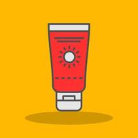 Sunscreen Filled Shadow Icon vector