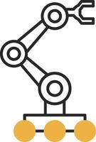 Robotics Skined Filled Icon vector