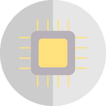 Cpu Flat Scale Icon vector