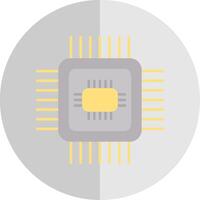 Cpu Flat Scale Icon vector