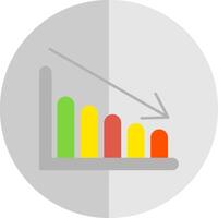 Chart Flat Scale Icon vector