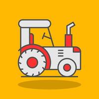 Tractor Filled Shadow Icon vector